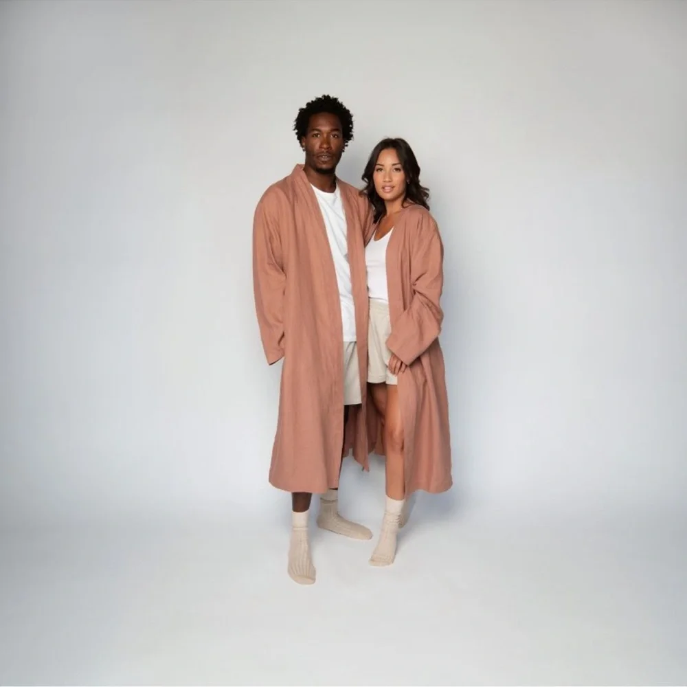 Parachute Linen Robe Clay - Picture 7 of 9